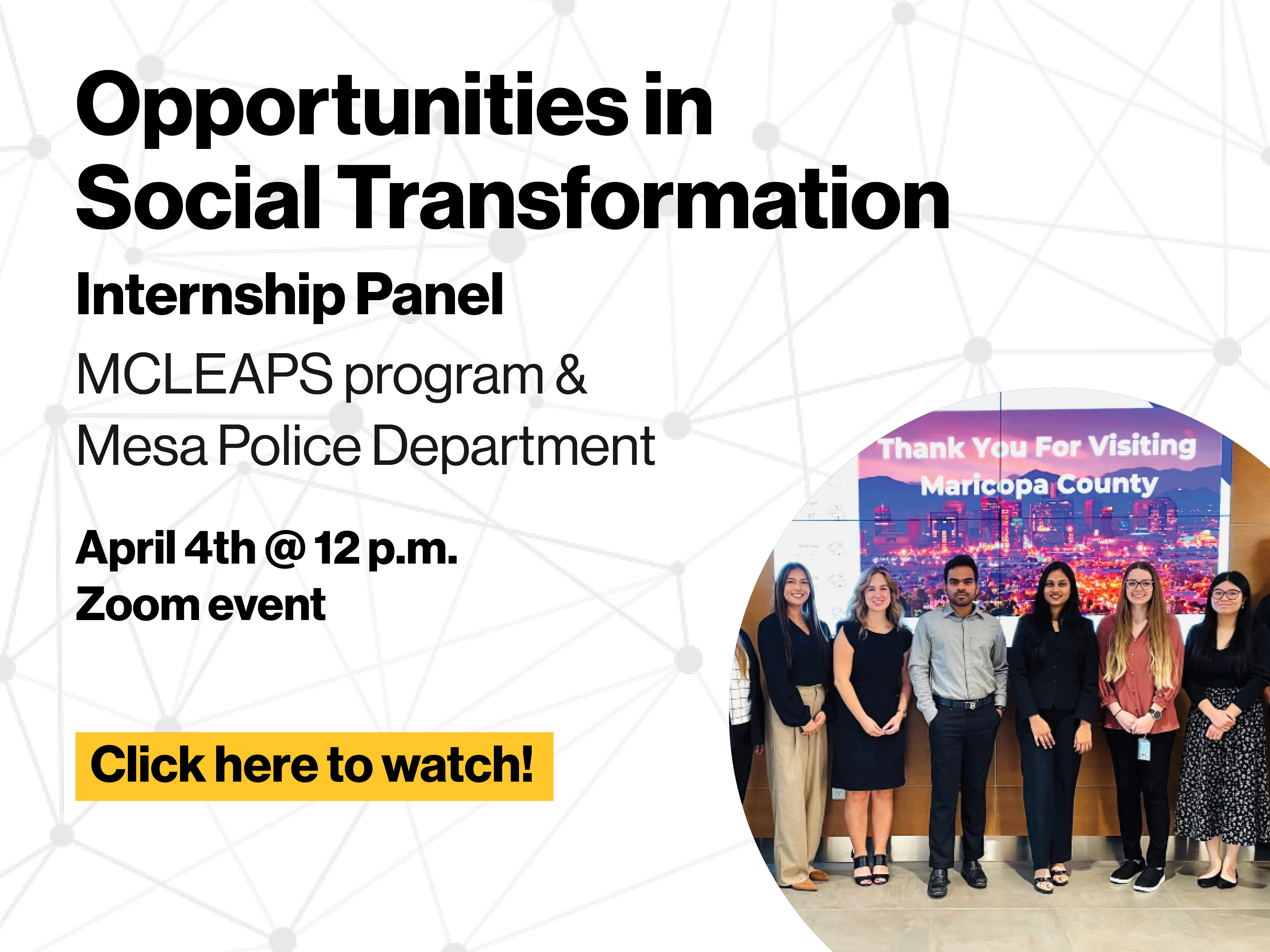 Opportunities in Social Transformation graphic